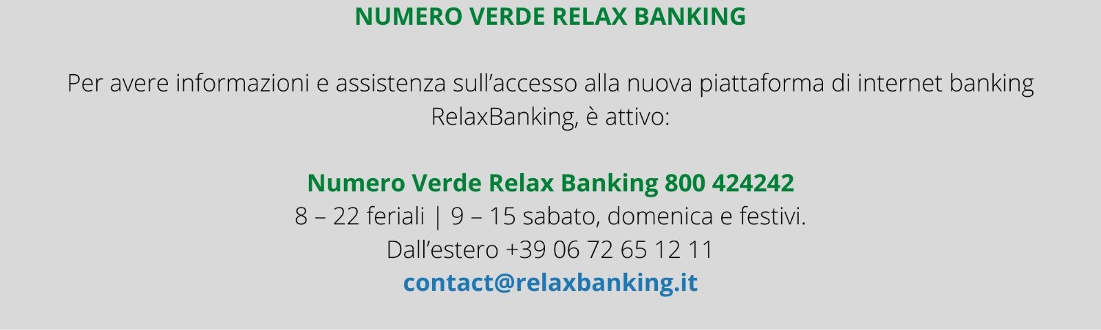 Home banking RelaxBanking